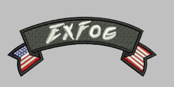 ExFog fabric patch with American flag design