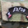 ExFog fabric patch with flag design
