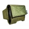 Side view of green ExFog helmet pouch