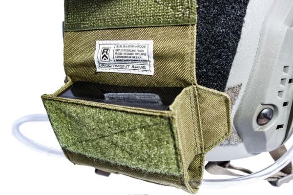 Green ExFog helmet pouch