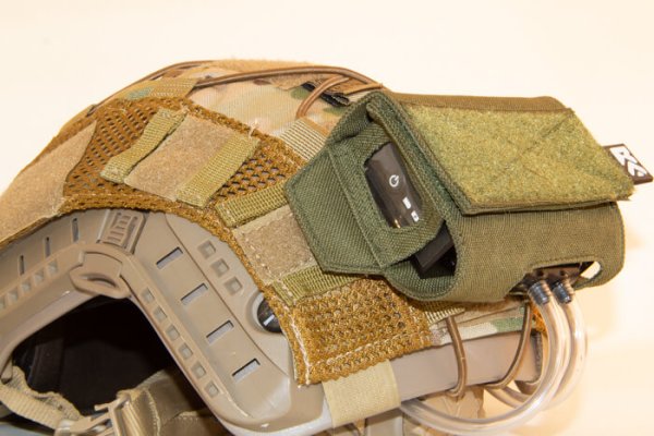 ExFog system in use on helmet